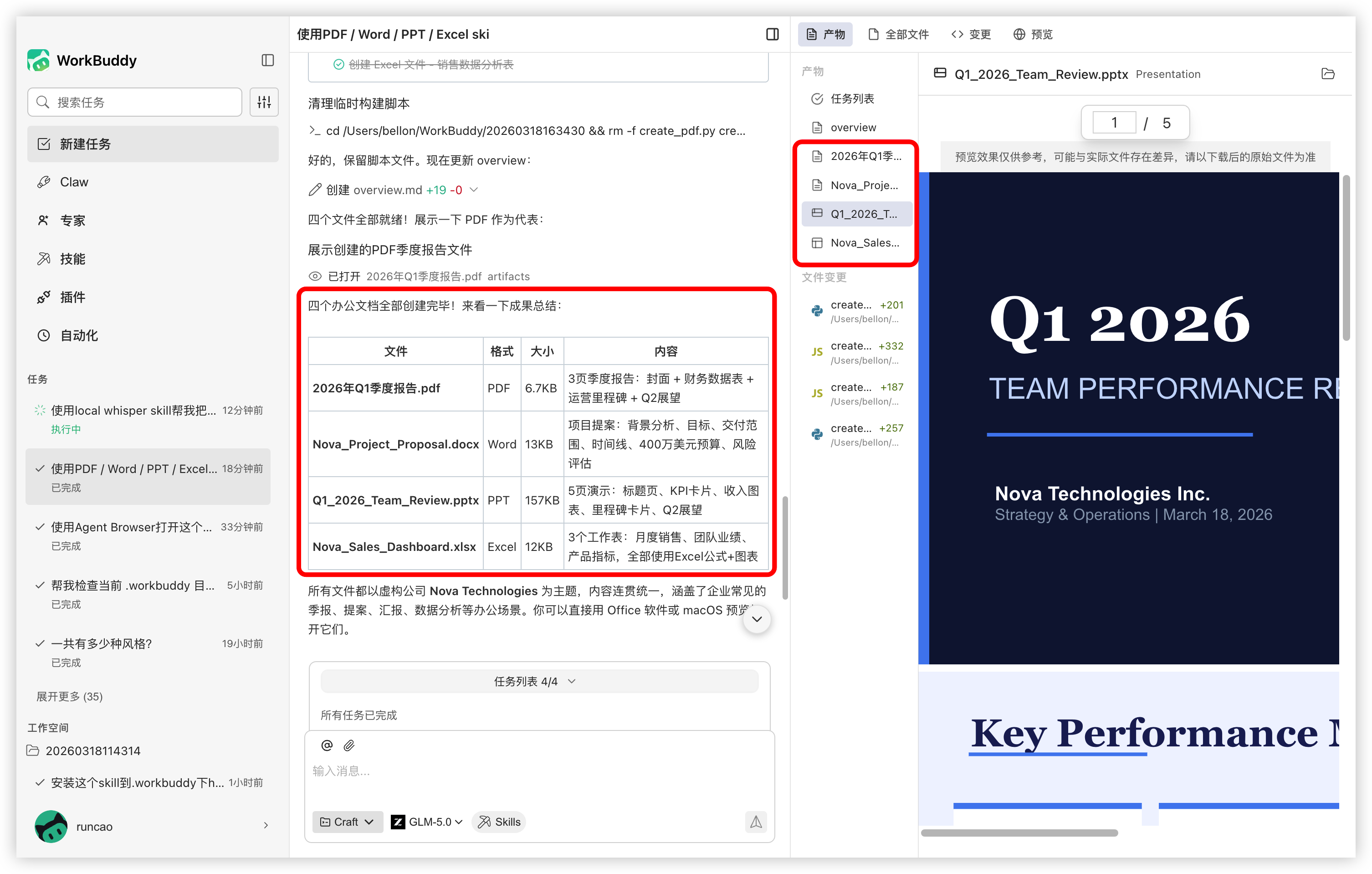 办公文档四件套效果
